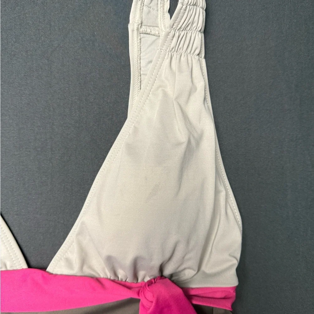 DKNY Gray and Pink Two-Piece Swimsuit - Picture 7 of 7